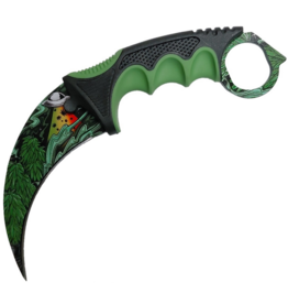 Plague Karambit Knife - They took our Weed 107 SD00175GNW