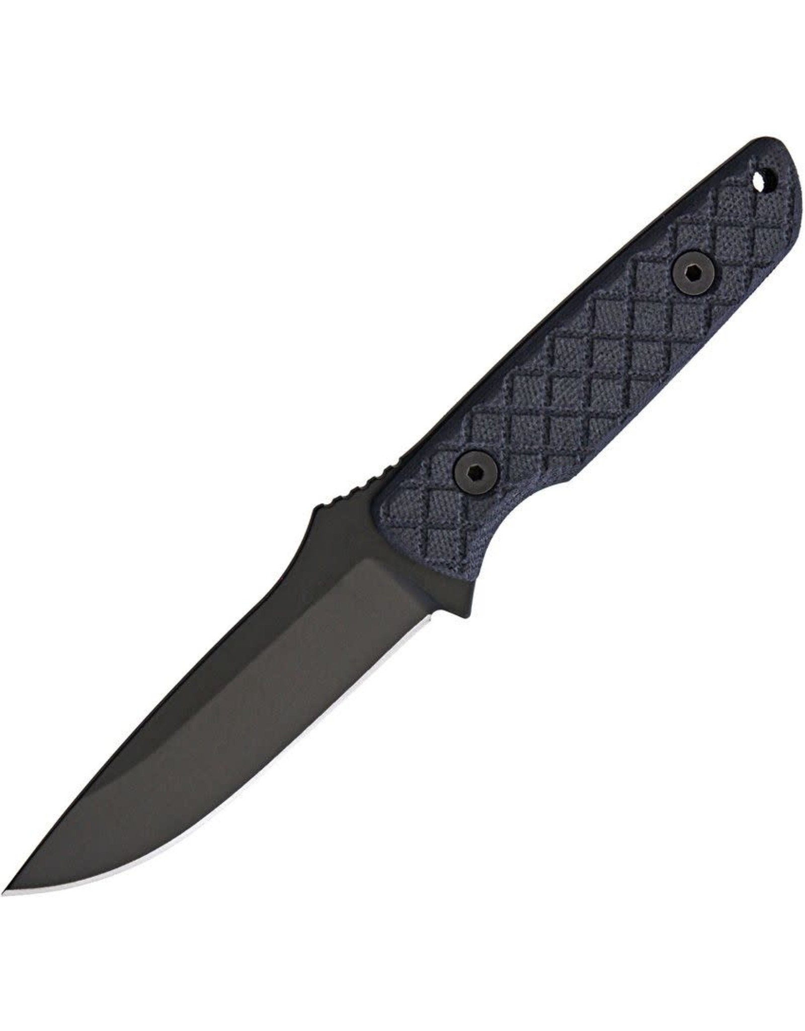 Spartan Blades Spartan Blades Professional Grade Alala Fixed Blade Knife 3.75" 1095 Black Powder Coated Blade, Black Micarta Handles, Black Injection Molded Sheath - SBSL004BKBK
