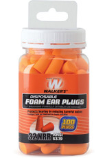 Radians Walkers GWP-FP-50PK Foam Ear Plugs, Orange, NRR 32dB, 100 pc Jar