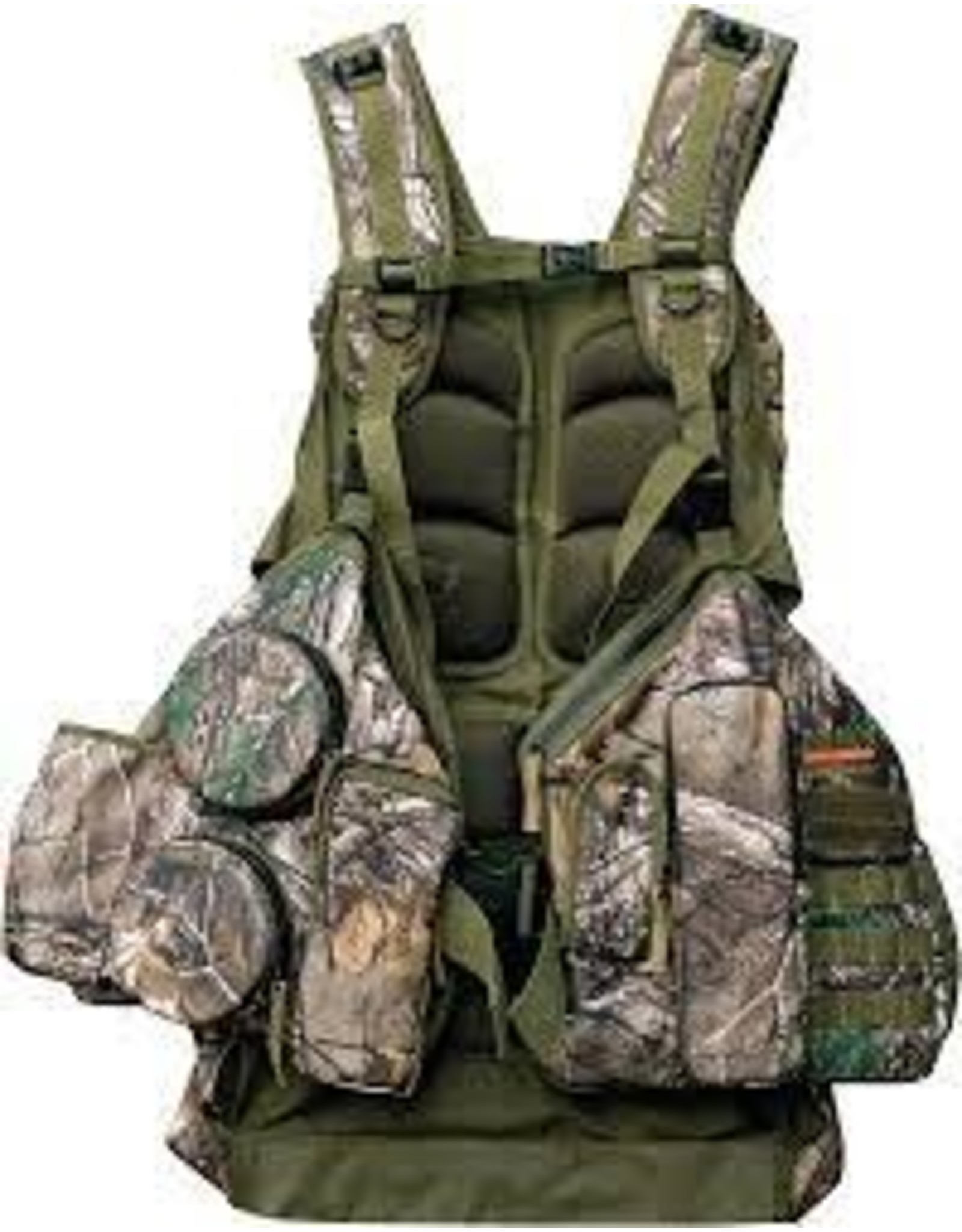 PRIMOS Primos 65718 Rocker Hunting Vest, Fold Down Seat, Molded Call Pockets, Xl/Xxl ReatTree Xtra Green