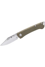 Buck Knives Buck 250 Saunter Slipjoint Folding Knife 2.375" 154CM Satin Clip Point Blade, OD Green Micarta Handles - 13477