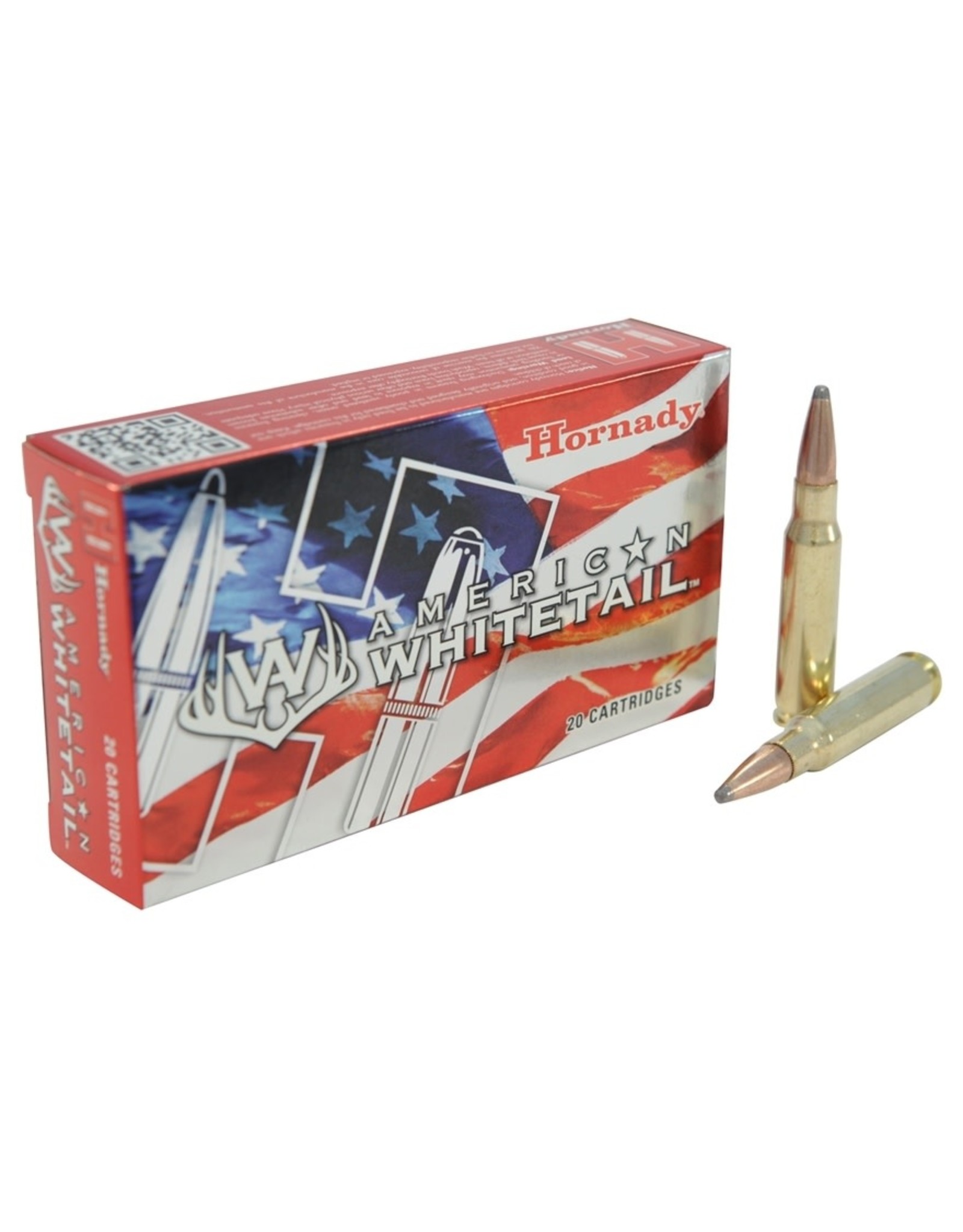 Hornady Hornady 8090 American Whitetail Rifle Ammo 308 WIN, InterLock SP, 150 Grains, 2820 fps, 20, Boxed