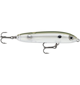Rapala Rapala SKV10CPO Skitter V 10, 4", 1/2 oz, Topwater, VMC #4 Treble Hooks, Inshore/Freshwater, Clear Pale Olive