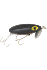 Arbogast Arbogast G600-02 Jitterbug Topwater Lure, 2 1/2", 3/8 oz, Black, Floating