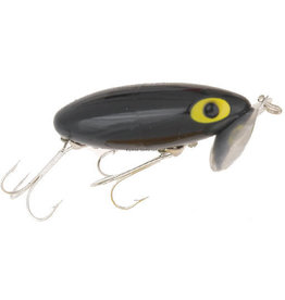 Arbogast Arbogast G600-02 Jitterbug Topwater Lure, 2 1/2", 3/8 oz, Black, Floating