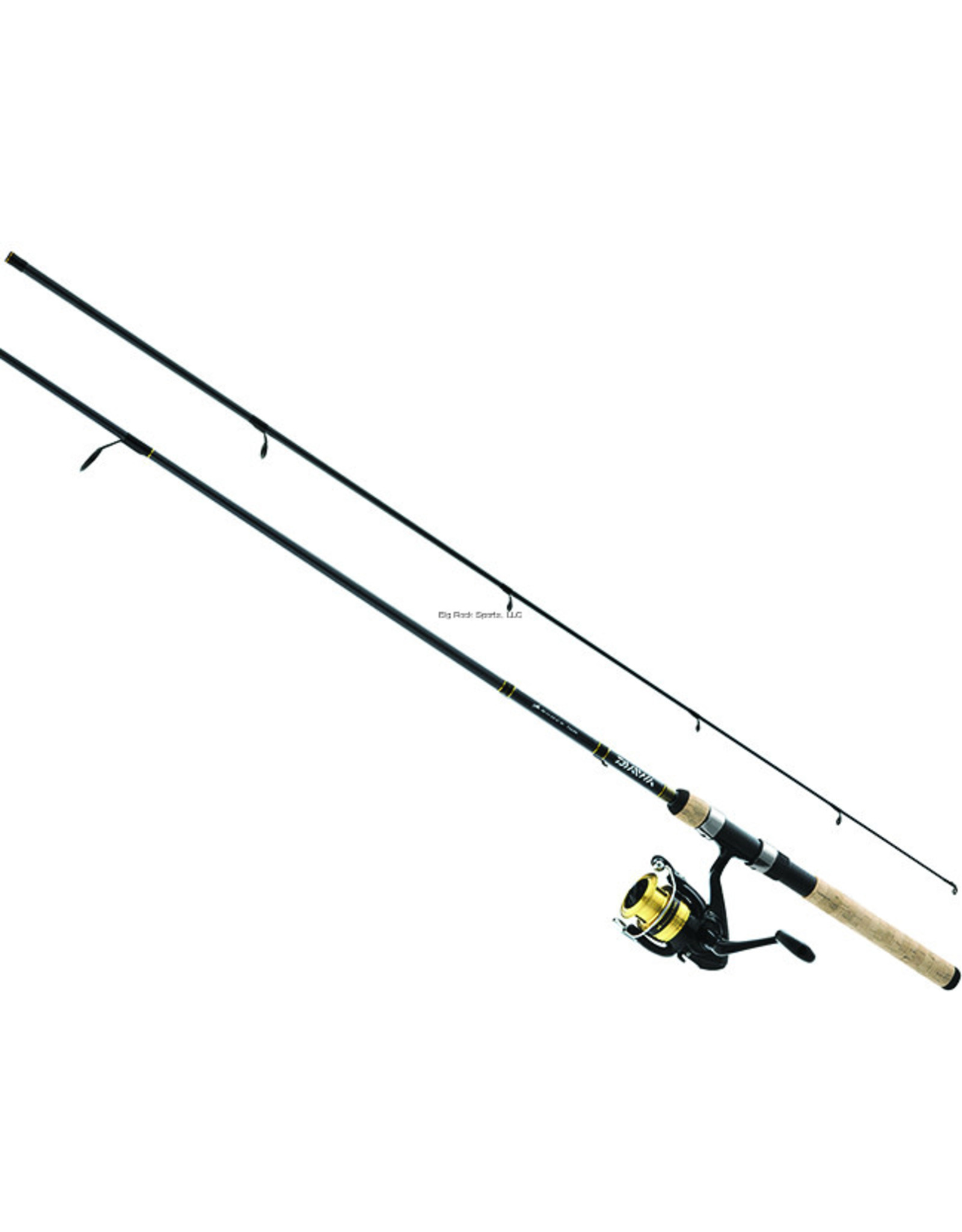 Daiwa Daiwa DSK25-B/F662M D-Shock Pre-Mounted Spinning Combo, No Line, 2500 Sz, 1Bb Reel, No Line, 6'6", 2Pc M, Fast, Cork Handle, 1/4-3/4Oz Lures