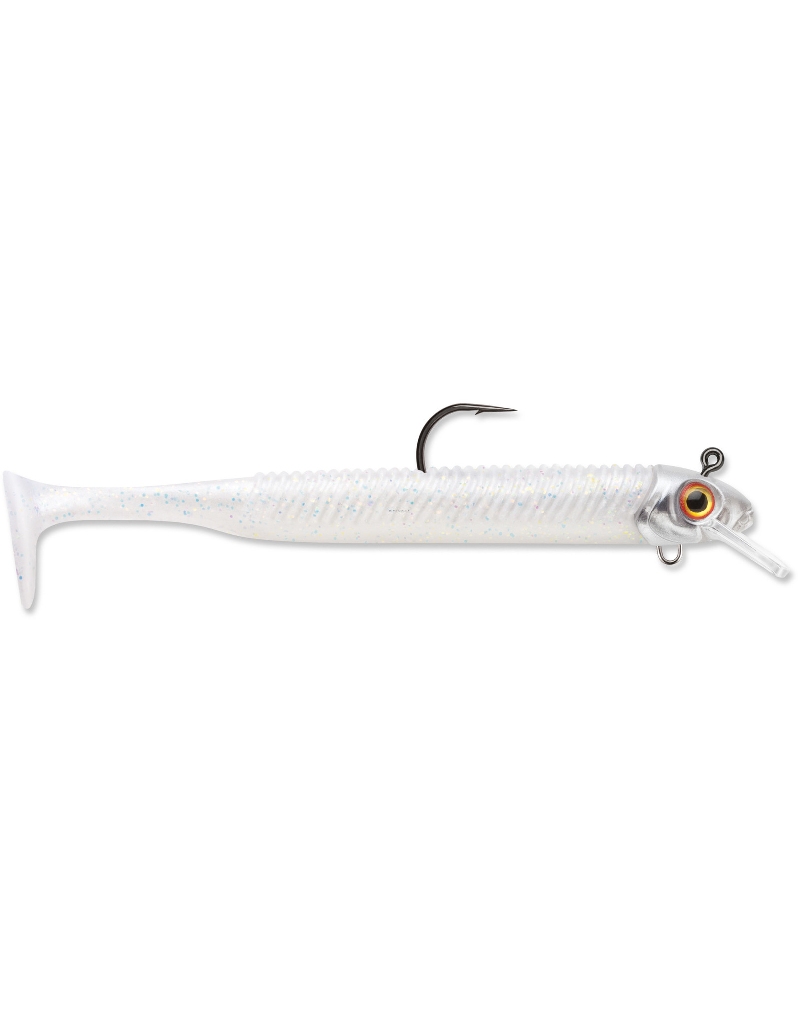 Storm Storm SBS35PI-18J 360GT Searchbait Swimmer, 3.5", 1/8oz Jig, #2/0 Hook, 1 Rigged/2 Bodies, Pearl Ice