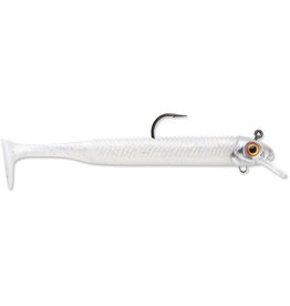 Storm Storm SBS35PI-18J 360GT Searchbait Swimmer, 3.5", 1/8oz Jig, #2/0 Hook, 1 Rigged/2 Bodies, Pearl Ice