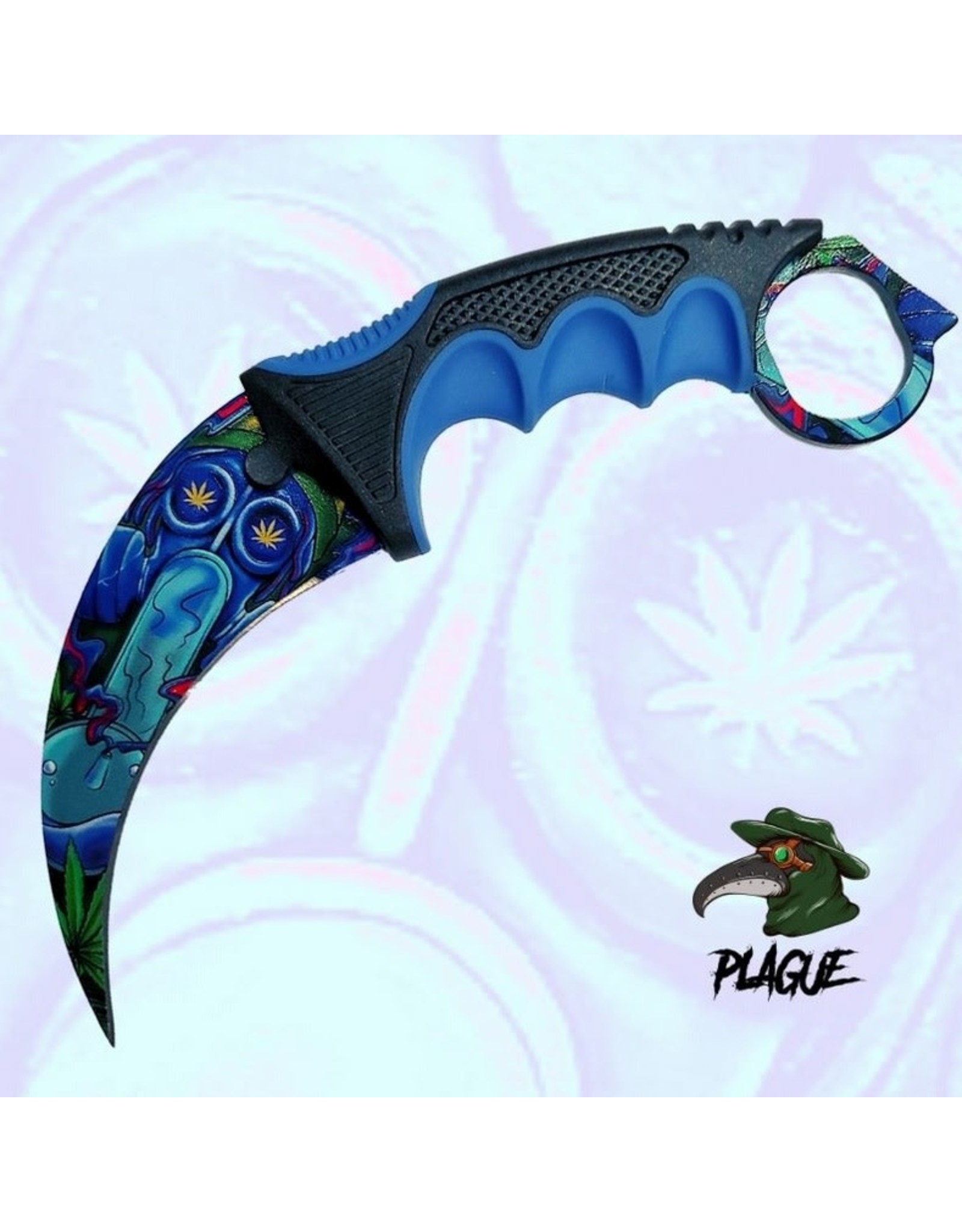 Plague Plague Karambit Knife - Getting High  SD00175BLW