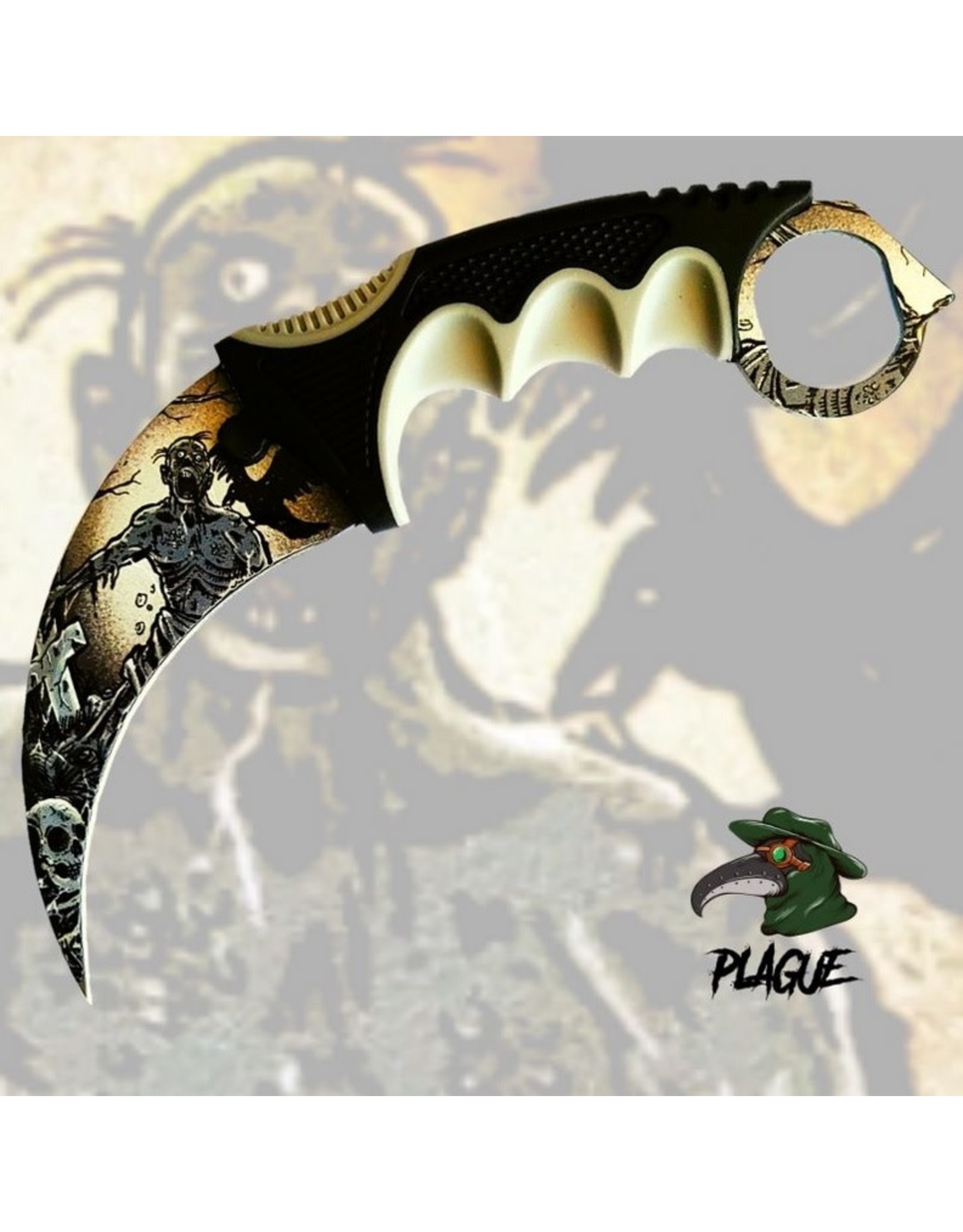 Plague Karambit Knife - The Dead Shall  21DT002-75GY