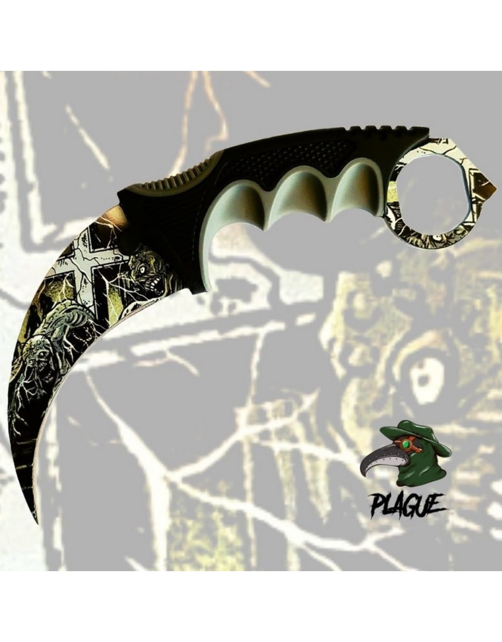 Plague Karambit Knife - The Dead Shall 21DT002-75SGY