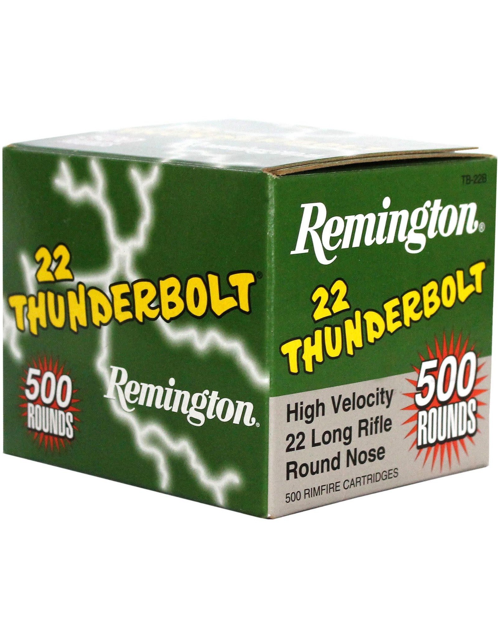 Remington Remington 21241 Thunderbolt Rifle Ammo 22 LR, RN, 40 Grains, 1255 fps, 500 Rounds
