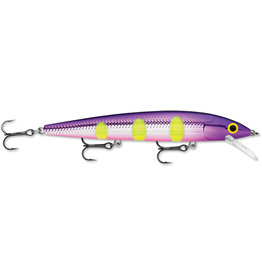 Rapala Rapala HJ12VDH Husky Jerk 12, 7/16 oz, Running Depth 4'-8', #6 Treble Hooks, Voodoo Haze