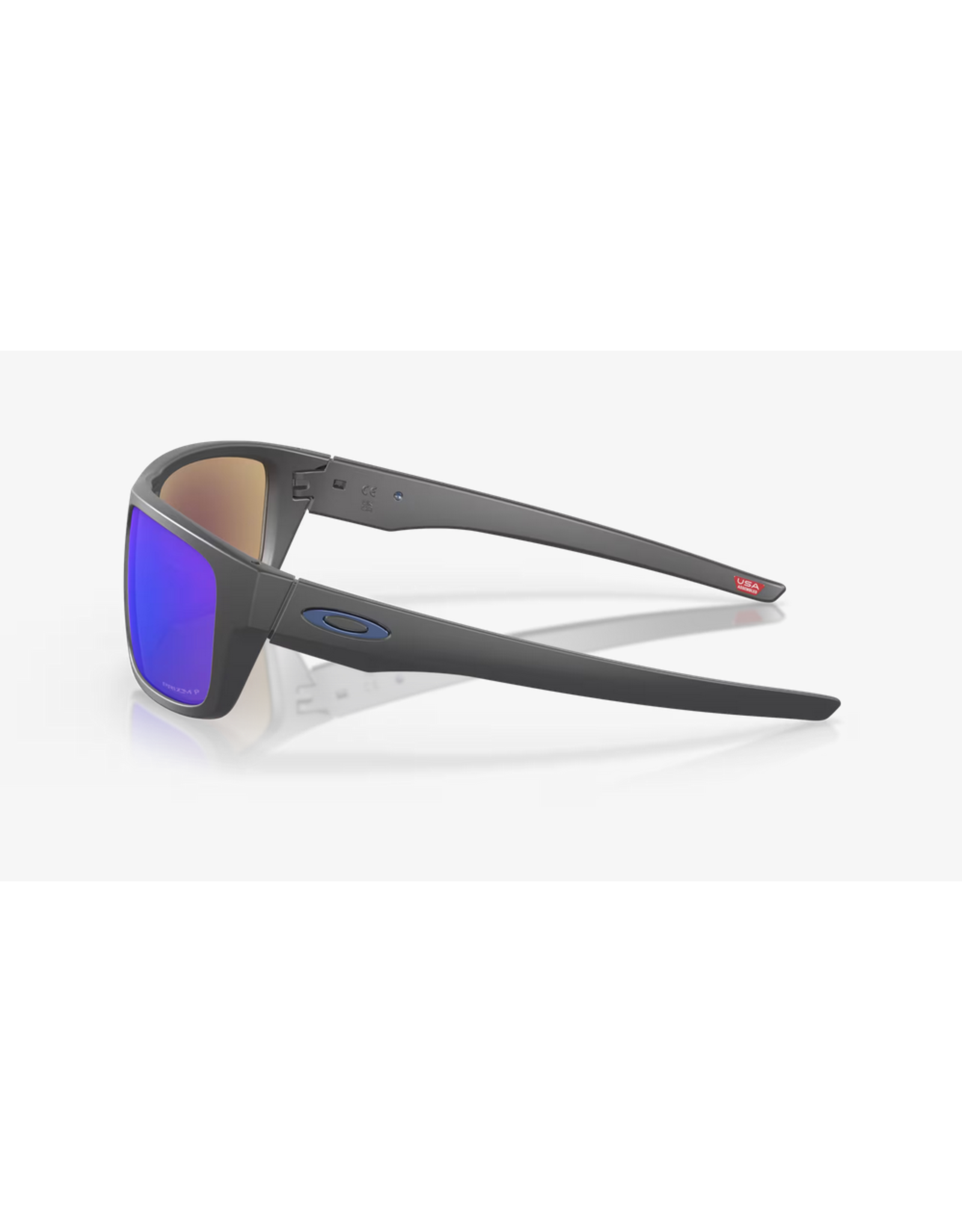 Oakley Drop Point™ Prizm Sapphire Polarized Lenses Matte Dark Grey Frame