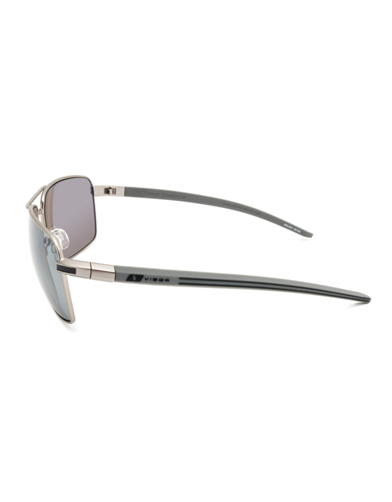 Vigor Brush Polarized Aviator Sunglasses Slate Polarized