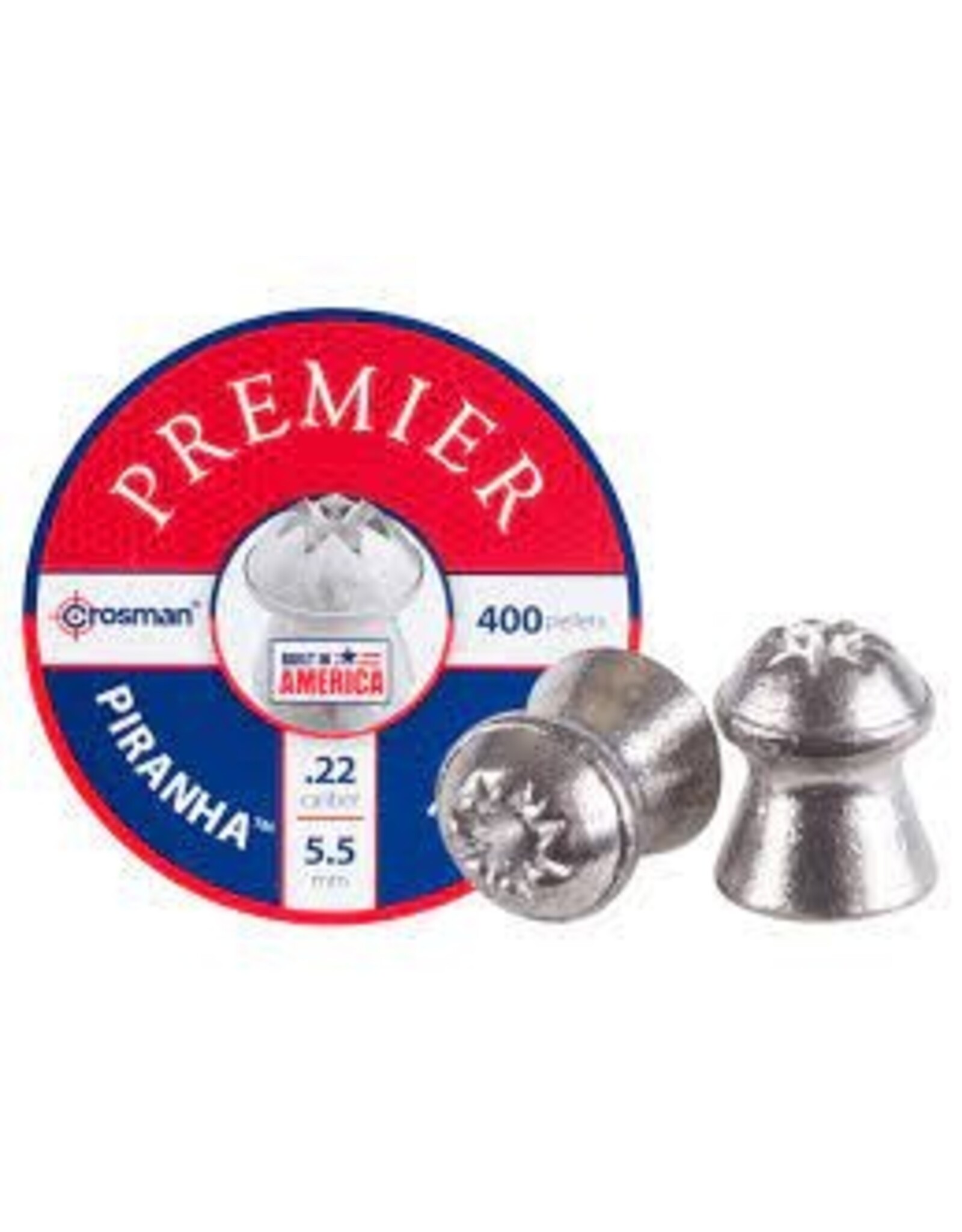 Crosman Crosman Premier Piranha Hollowpoint ,22 Cal. Pellets 14.3 Grain - 400 Count