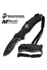 Master Cutlery USMC 1020BK Reaper Manual Part Serrated Spear Point Linerlock Folding Pocket Knife