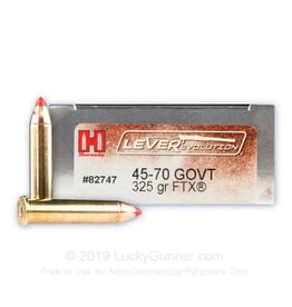 Hornady Hornady LeverEvolution 45-70 GOVT 325gr FTX 20/Box  82747