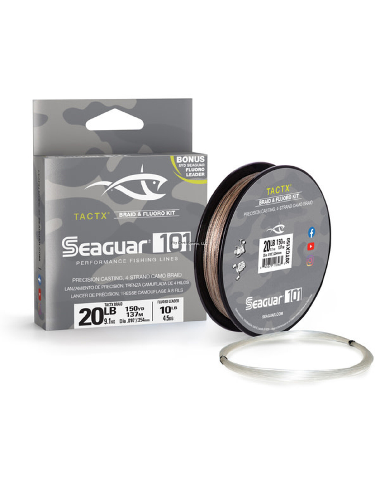 Seaguar Seaguar 101 TactX Braid w/ Fluoro Leader 150 Yard