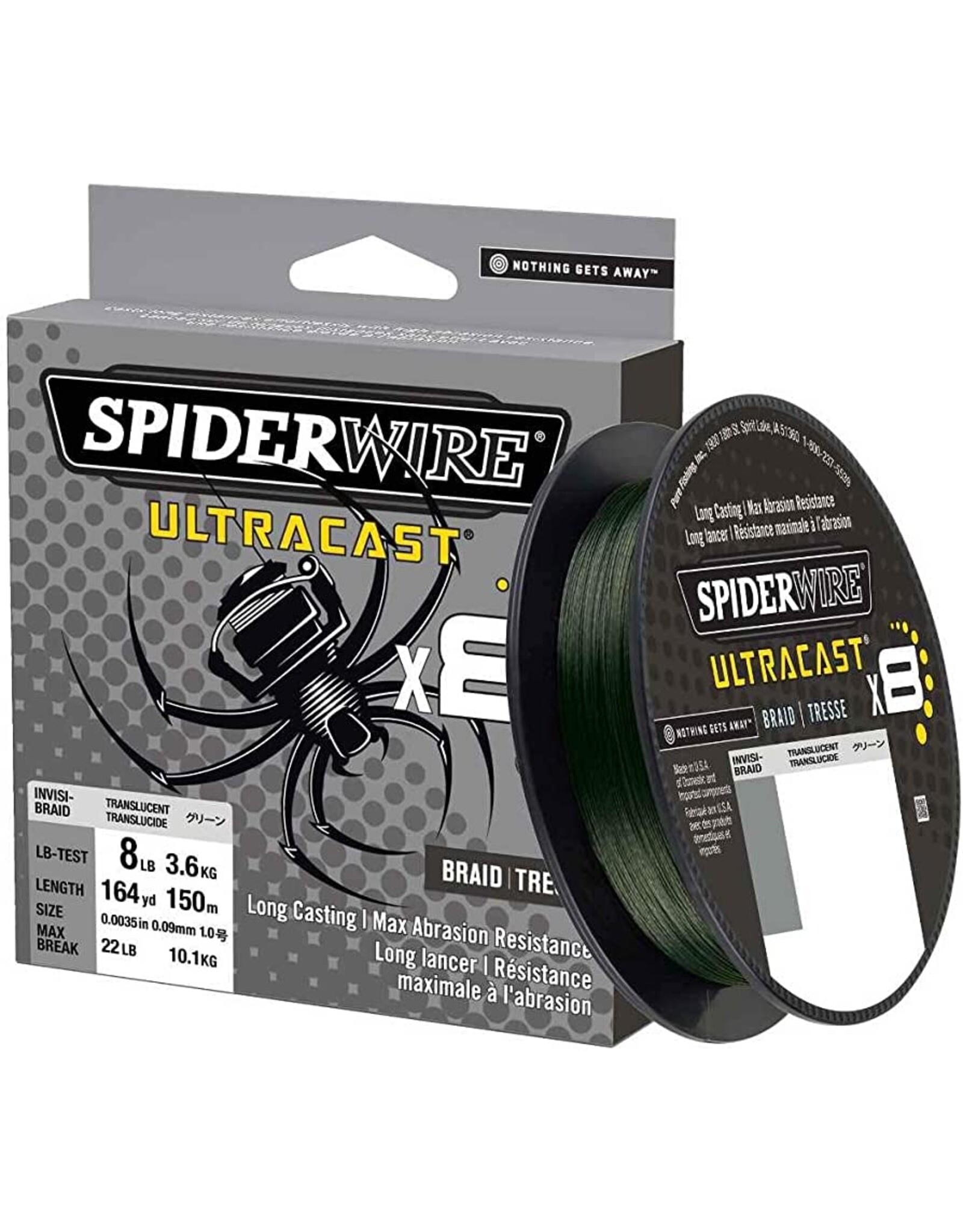 Spiderwire Spiderwire Ultracast Braid Superline 164yd (Ultimate Braid-Moss Green)