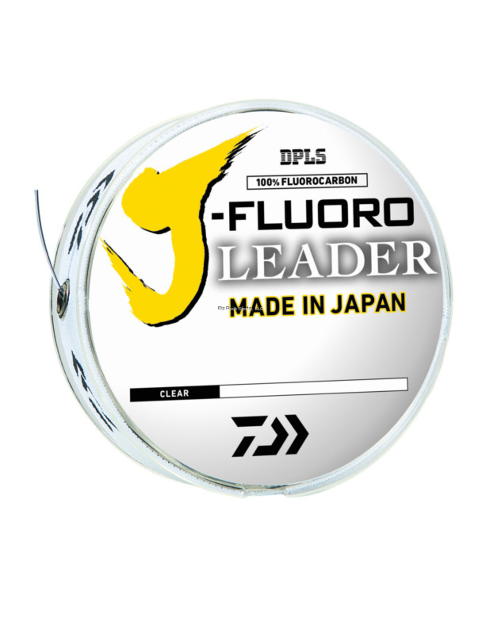 Daiwa Daiwa JFL8-100 J-Fluoro Fluorocarbon Leader Clear with Parrallel Spooling band 8lb 100 yards