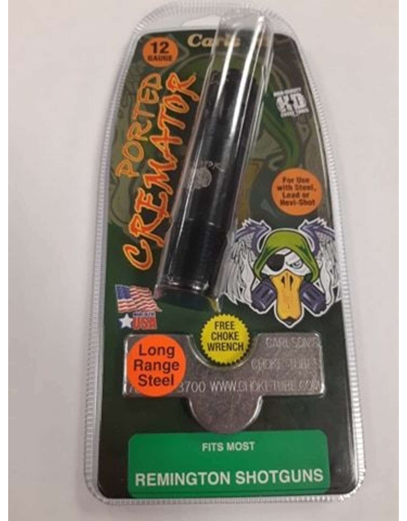 Carlson's Choke Tubes Remington Shotguns 12GA Long Range Steel Carlson's Ported Cremator Choke Tube 11537