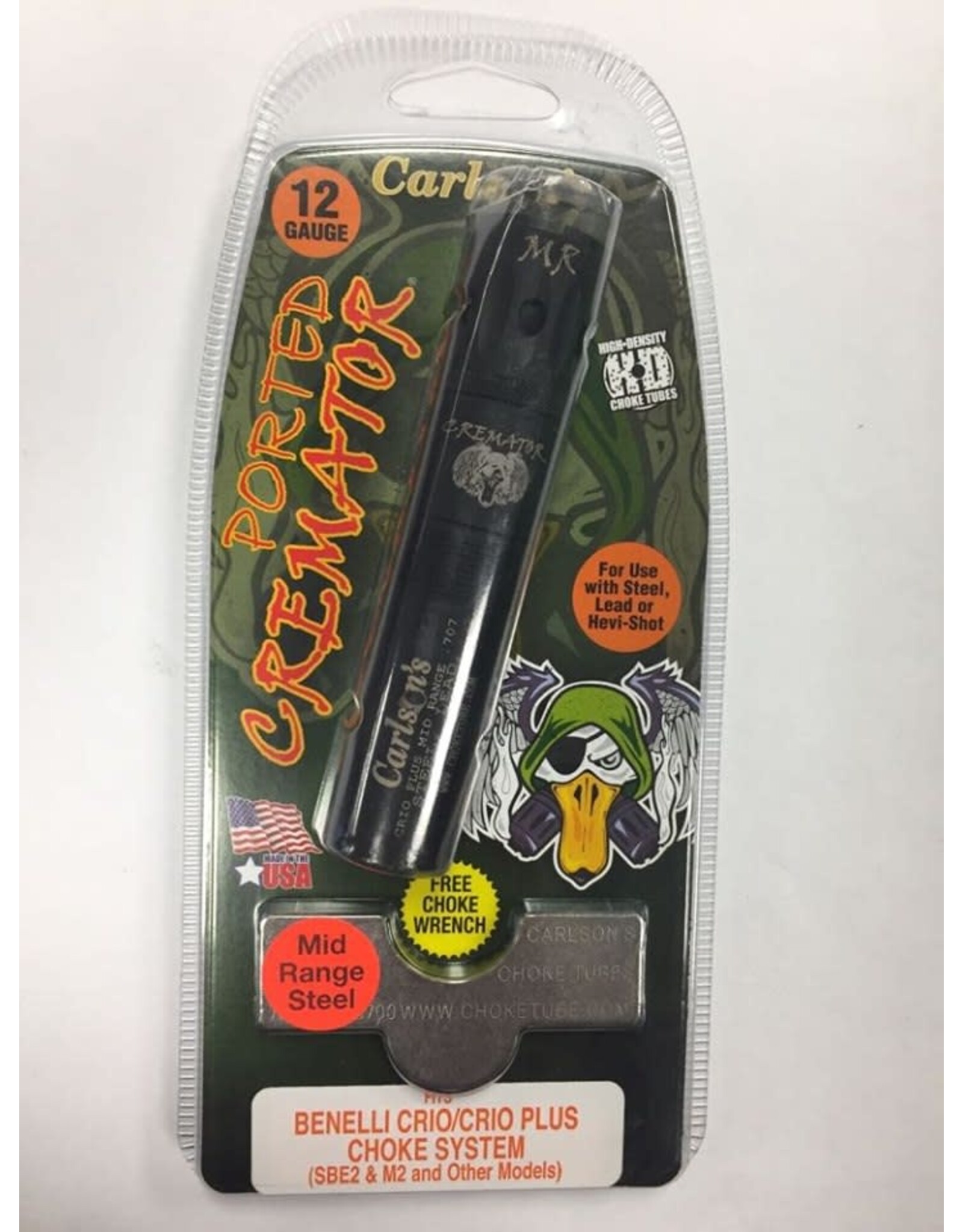 Carlson's Choke Tubes Benelli Crio/Crio Plus 12GA Mid Range Steel Carlson's Ported Cremator Choke Tube 11505