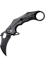 Civivi CIVIVI Knives Incisor II Karambit Flipper Knife 2.02" Nitro-V Black Hawkbill Blade, Black Aluminum Handles - C16016B-1