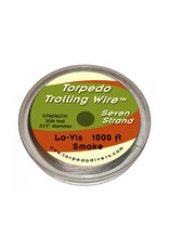 Torpedo Fishing Products Torpedo Trolling Wire 19-Strand 1000FT Breaking Strength #40