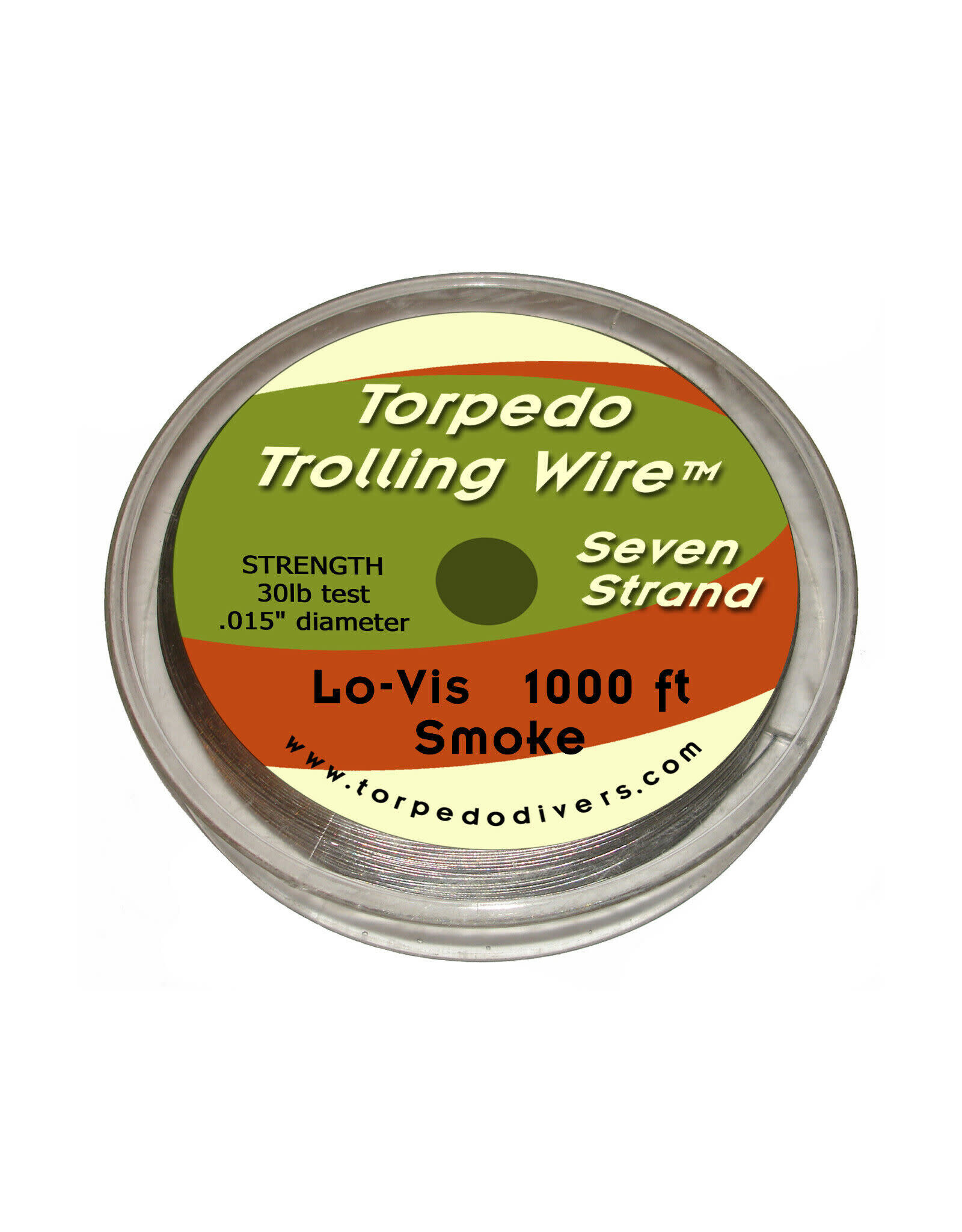 Torpedo Fishing Products Torpedo Trolling Wire 19-Strand 1000FT Breaking Strength #40