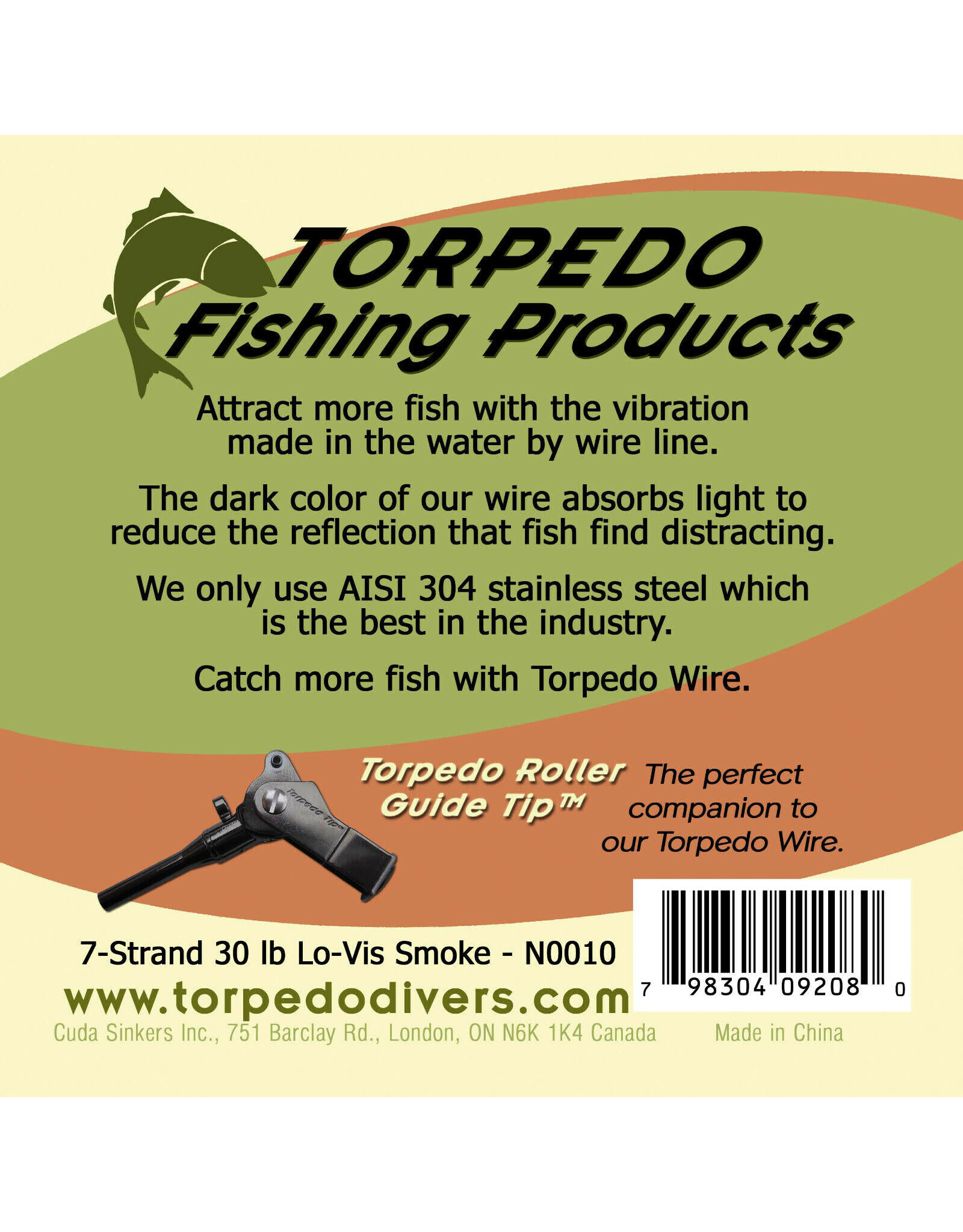 Torpedo Fishing Products Torpedo Trolling Wire 19-Strand 1000FT Breaking Strength #40