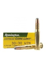 Remington Remington 27820 Core-Lokt Rifle Ammo 30-30 WIN, SP, 170 Grains, 2200 fps, 20, Boxed