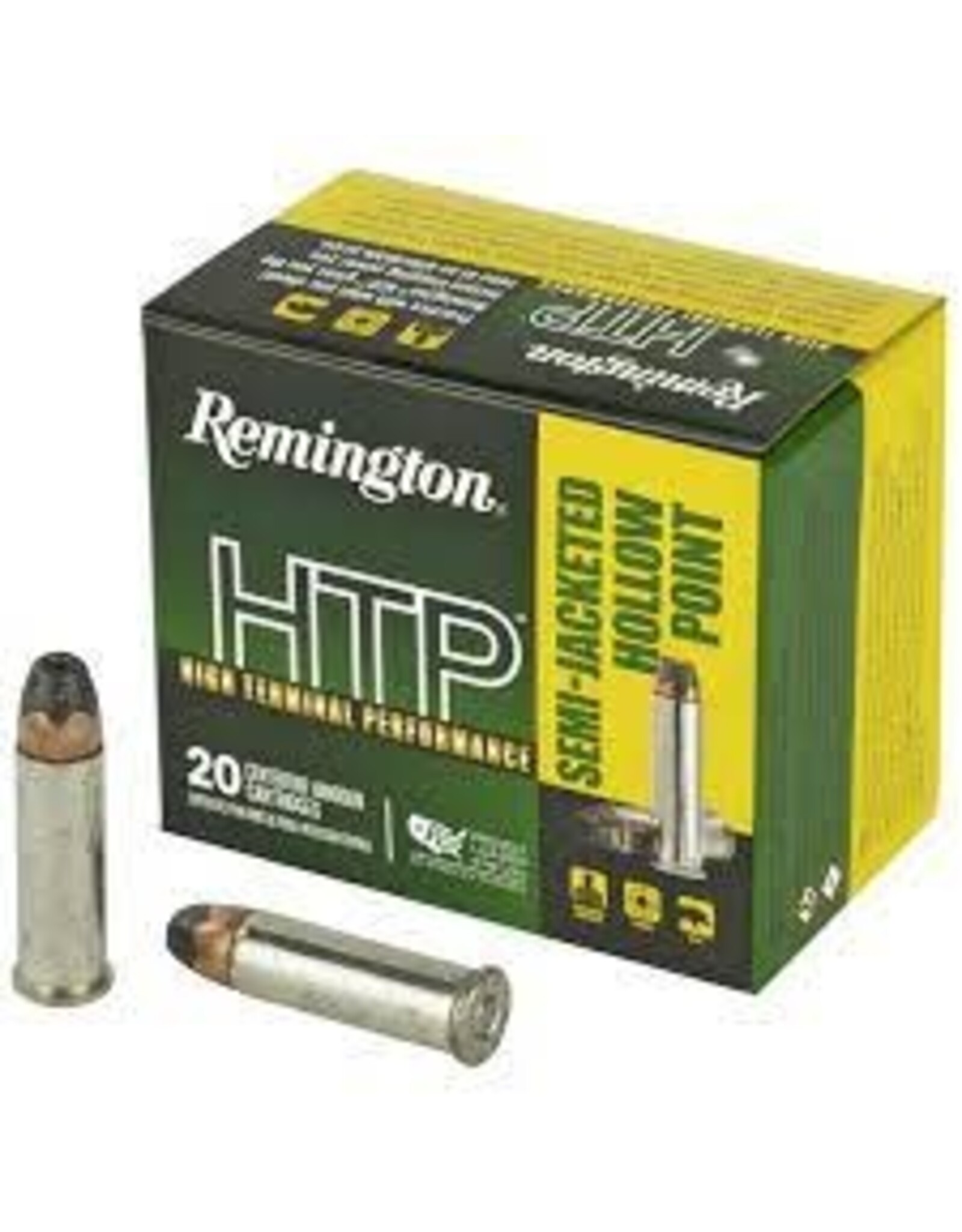 Remington Remington 22303 HTP Pistol Ammo 38 SPL +P, SJHP, 125 Gr, 20Rnd, Boxed