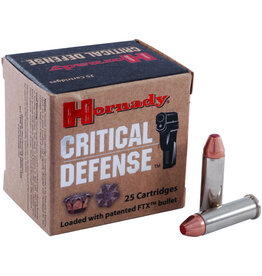 Hornady Hornady 90310 Critical Defense Pistol Ammo 38 SPL, FTX, 110 Gr, 1010 fps, 25 Rnd, Boxed