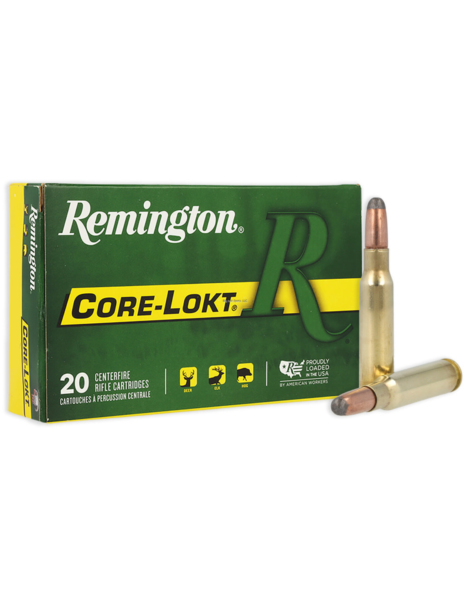 Remington Remington 27844 Core-Lokt Rifle Ammo 308 WIN, SP, 180 Grains, 2620 fps, 20, Boxed