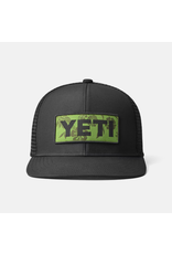 Yeti Yeti Floral Logo Badge Trucker Hat - Black