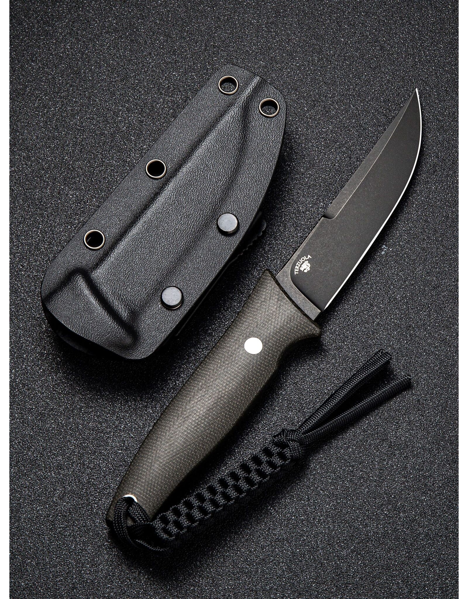 Civivi CIVIVI Terzuola Tamashii Fixed Blade Knife Dark Green Micarta (4.07" Black SW)
