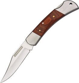 Rite Edge Rite Edge - Lockback Blade with Brown Pakkawood Handle 210826-4 Closed Length: 3.875 in, Blade Material: Steel,