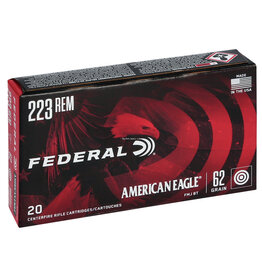 American Eagle Federal AE223N American Eagle Rifle Ammo 223 REM, FMJBT, 62 Grains, 3020 fps, 20, Boxed