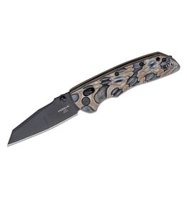 Hogue Deka ABLE Lock Folding Knife 3.25" CPM-20CV Black Cerakote Modified Wharncliffe Blade, G-Mascus FDE G10 Handles, AXIS/Crossbar Lock - 24267
