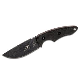 Tops TOPS Knives 3 Pointer Fixed Blade Knife 3.13" 1095 Black Drop Point, Black Micarta Handles, Kydex Sheath - 3PR01