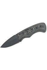 Tops TOPS Knives FBHP-01 Ferret Fixed 1.88" Black 1095 Drop Point Blade, Micarta Handles, Kydex Sheath