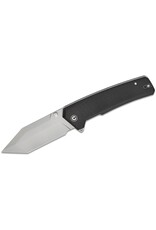 Civivi CIVIVI Knives Bhaltair Liner Lock Flipper Knife 3.98" 14C28N Stonewashed Tanto Blade, Textured Black G10 Handles - C23024-1