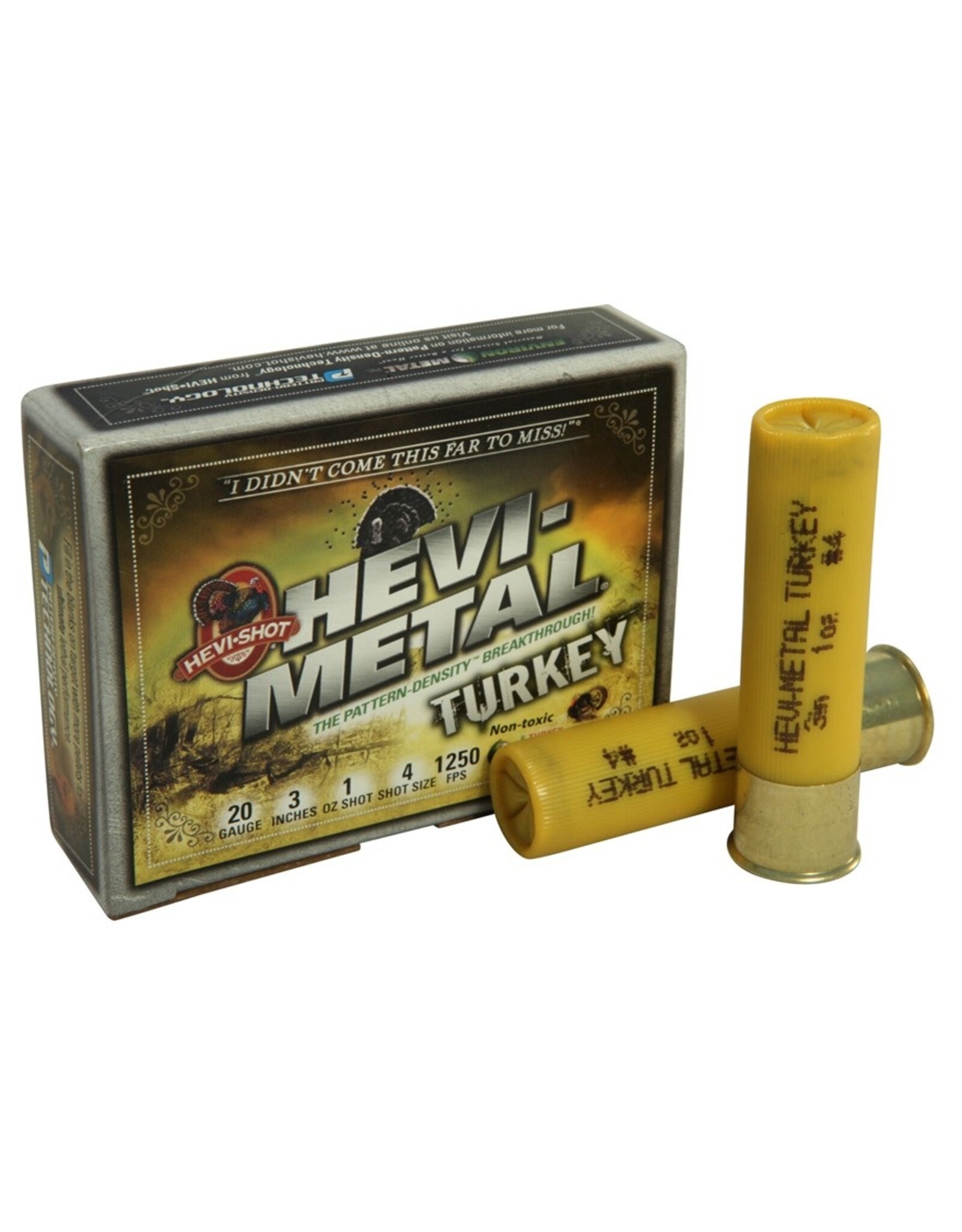 Hevi-Shot HEVI-Shot HS32045 Hevi-Metal Turkey Shotshell 20 GA, 3 in, No. 4 & 6, 1 oz, 1250 fps, 5 Rnd per Box