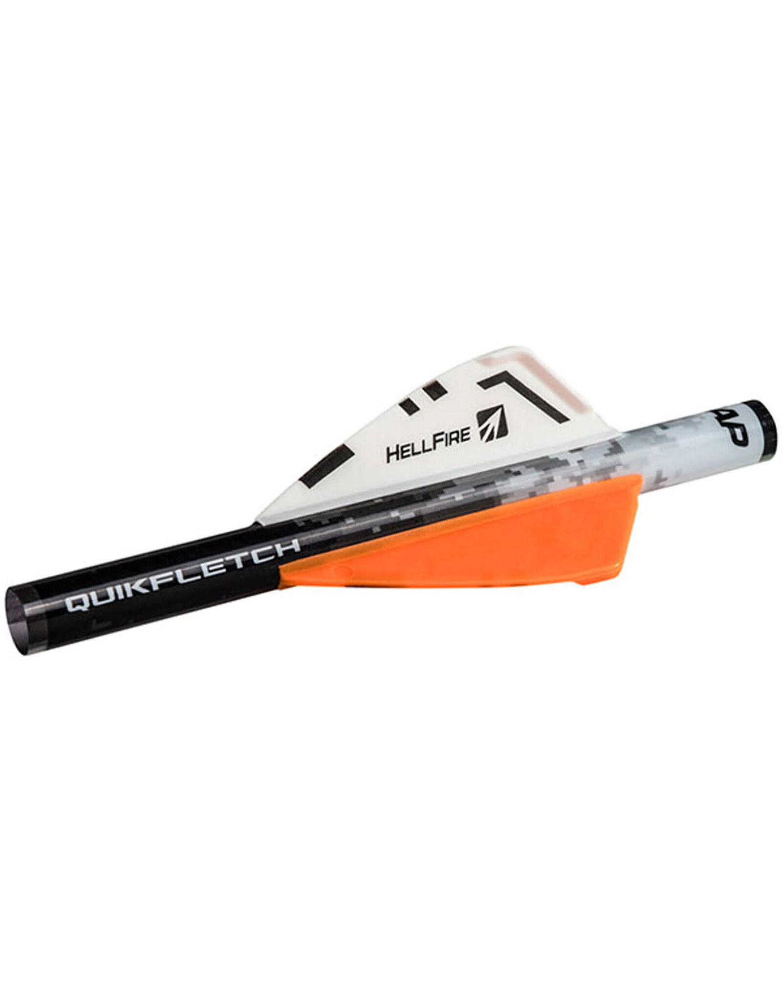 New Archery Products (NAP) NAP Quikfletch 2" Hellfire - White/Orange/Orange (6 PACK)