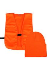 OUTDOOR CAP Outdoor Cap BLZKVST Blaze Orange Vest w/Knit Cap