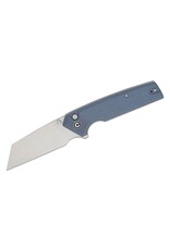 Civivi CIVIVI Knives Amirite Button Lock Flipper Knife 3.48" Nitro-V Satin Reverse Tanto Blade, Coarse Neutral Blue G10 Handles - C23028-1