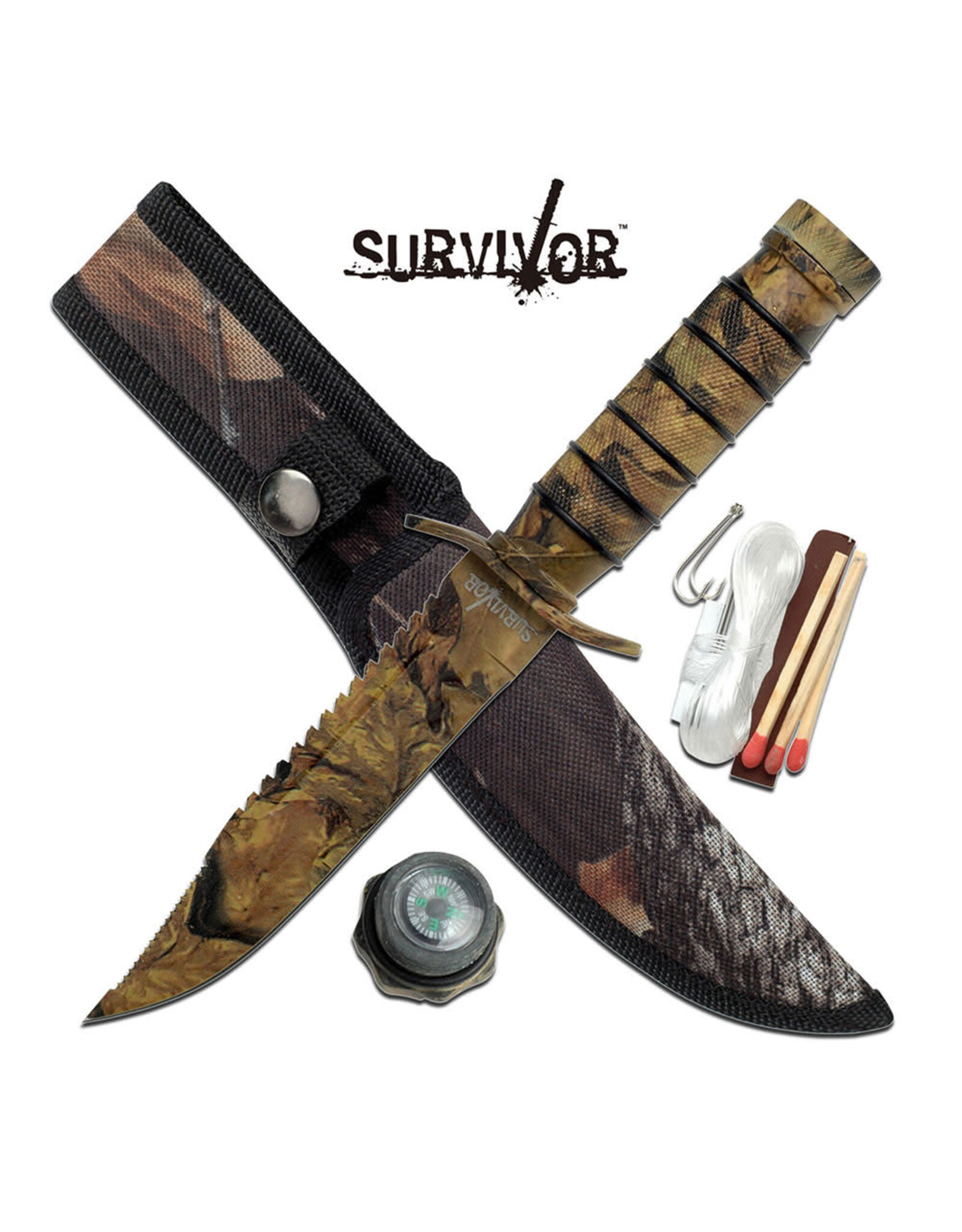 Survivor SURVIVOR HK-695CA FIXED BLADE KNIFE 9.5" OVERALLSurvivor Fixed Blade Knife
