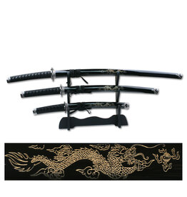 Fantasy Master JL-021BDE4 SAMURAI SWORD SET 3 PIECE SET