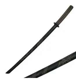 BladesUSA - Martial Arts Training Equipment - Samurai Wooden Training Sword with Engraved "Morality, Heroic, Courage, Morality" - 1807L